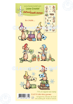 Image de LeCreaDesign® tampon clair à combiner Petites gnomes souris