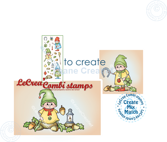 Bild von LeCreaDesign® Silikon Kombi Stempel Zwerge