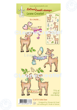 Picture of LeCreaDesign® combi clear stamp Little deer