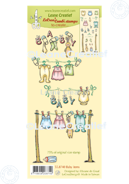 Afbeeldingen van LeCreaDesign® combi clear stamp Baby items