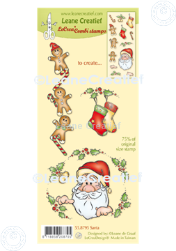 Picture of LeCreaDesign® combi clear stamp Santa