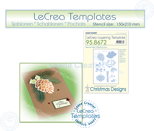 Afbeelding van Layering template Kerst designs