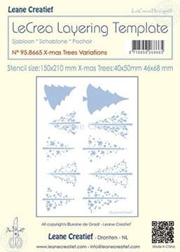 Afbeeldingen van Layering template Kerstboom variaties