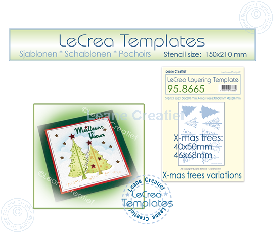 Afbeelding van Layering template Kerstboom variaties