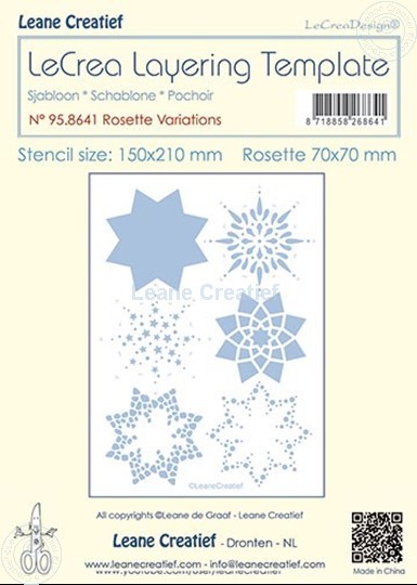 Bild von Layering Schablone Rosetten Variationen