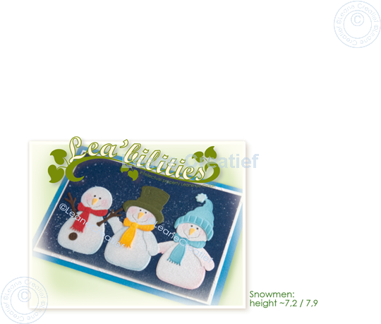 Picture of Lea’bilitie® Snowmen cut and embossing die