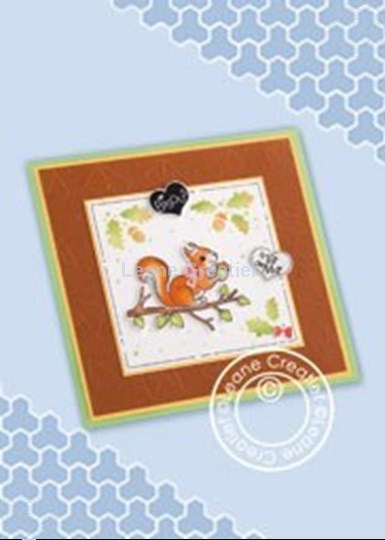 Bild von Autumn card with squirrel