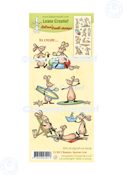 Bild von LeCreaDesign® Silikon Kombi Stempel Bunnies Sommerzeit