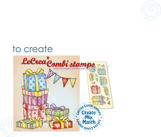 Bild von LeCreaDesign® Silikon Kombi Stempel Geschenke