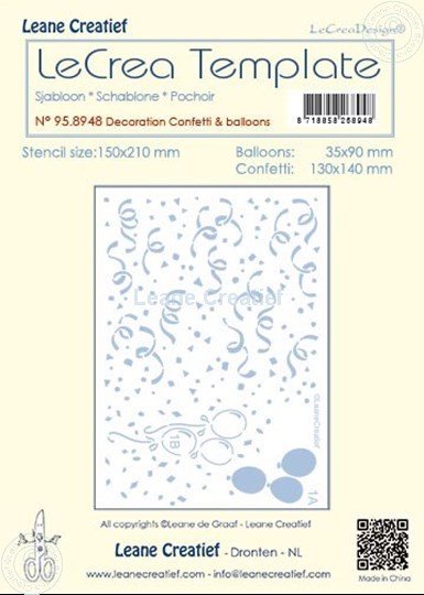 Picture of Template decoration Confetti & Balloons