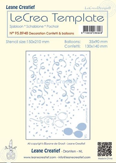 Picture of Template decoration Confetti & Balloons