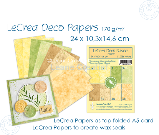 Picture of Deco paper embossing set Nature