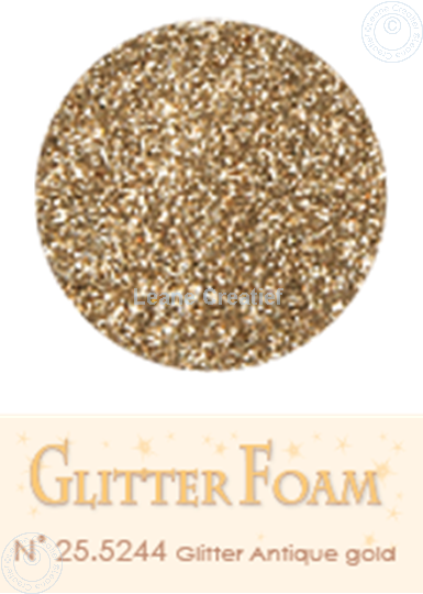 Afbeelding van Glitter Foam A4 sheet Antique gold