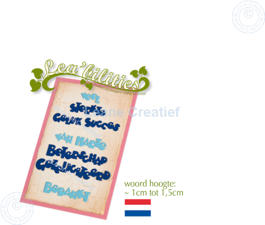 Afbeelding van Lea’bilitie® Nederlandse teksten snijmal