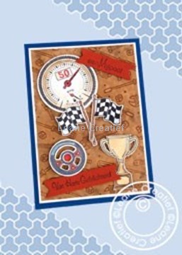 Picture of Racing car birthday card